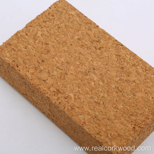 Natural high density wholesale customized cork yoga block